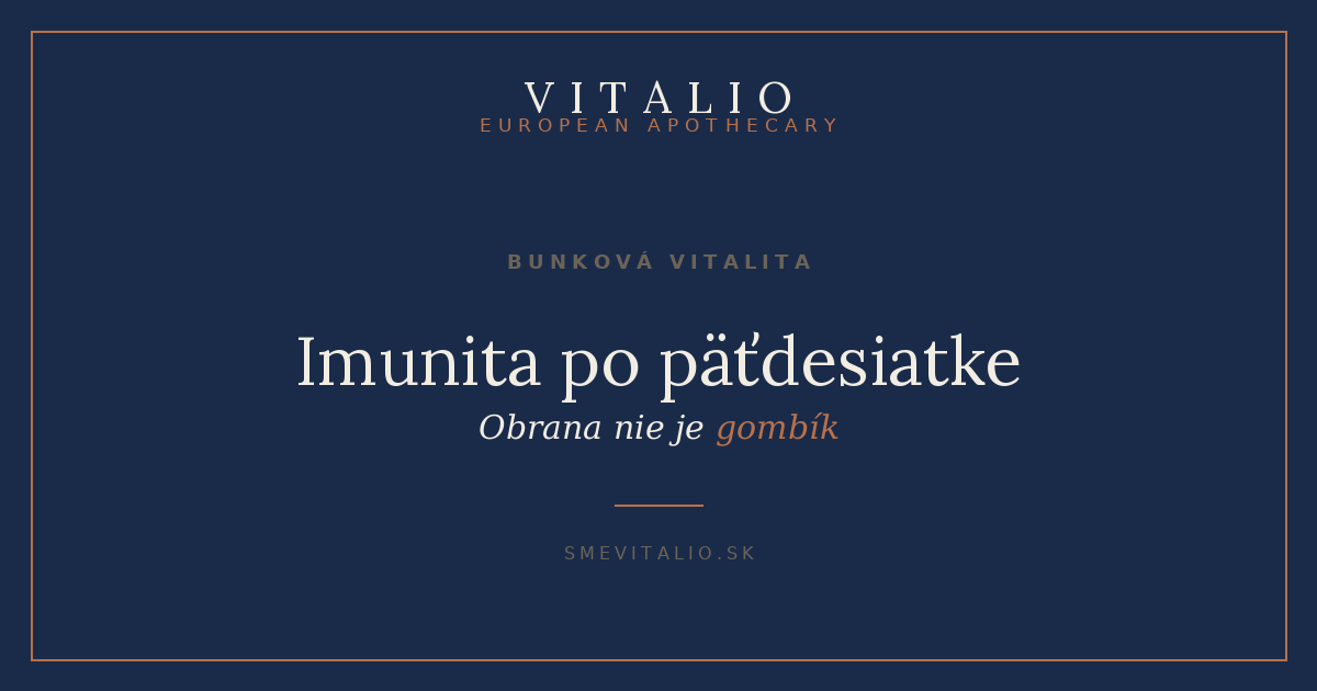 Imunita po päťdesiatke – titulná grafika Sme Vitalio