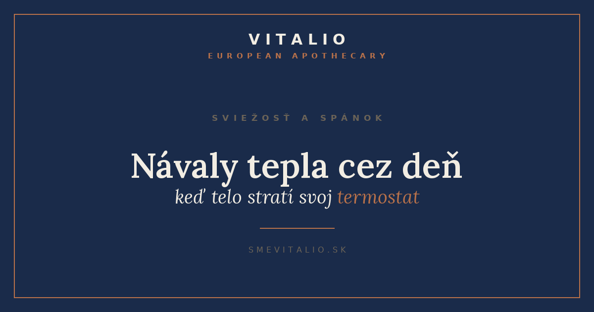 Návaly tepla cez deň po päťdesiatke – titulná grafika Sme Vitalio