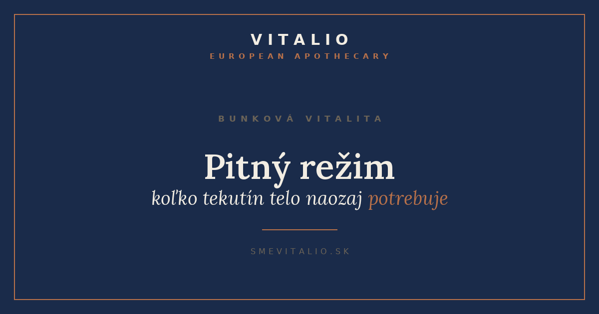 Pitný režim po päťdesiatke – titulná grafika Sme Vitalio
