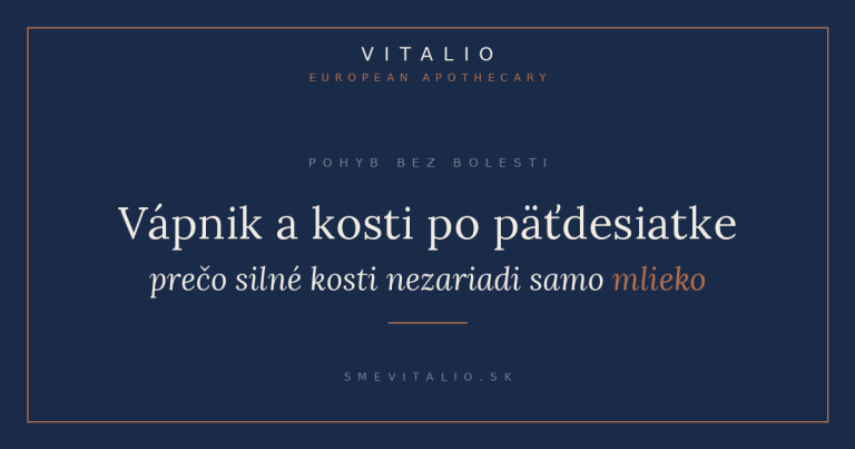 Vápnik a kosti po päťdesiatke – titulná grafika Sme Vitalio