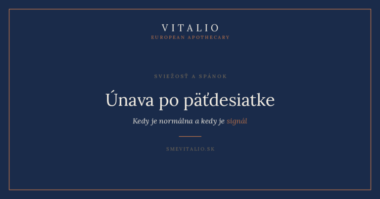 Únava po päťdesiatke – titulná grafika Sme Vitalio