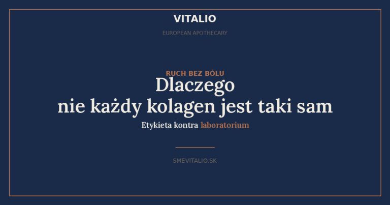 Dlaczego nie każdy kolagen jest taki sam – zdjęcie okładkowe Sme Vitalio