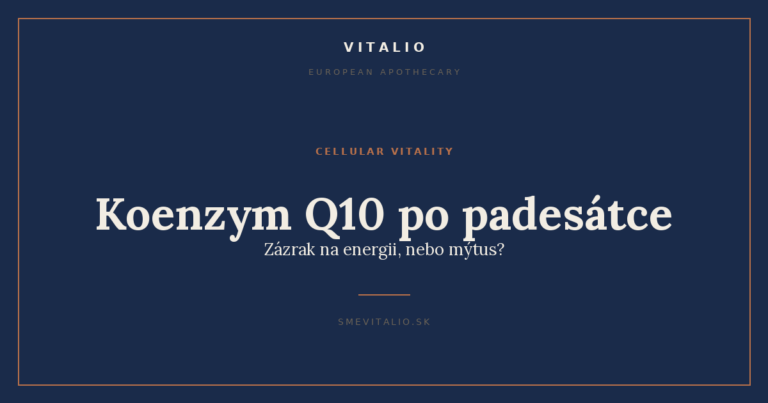 Koenzym Q10 po padesátce: zázrak na energii, nebo mýtus?