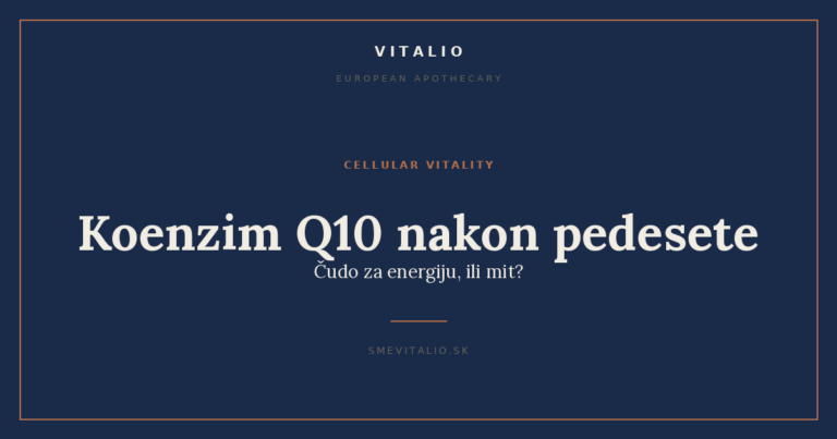 Koenzim Q10 nakon pedesete: čudo za energiju, ili mit?