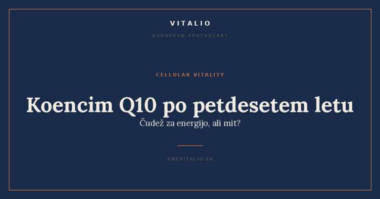 Koencim Q10 po petdesetem letu: čudež za energijo, ali mit?
