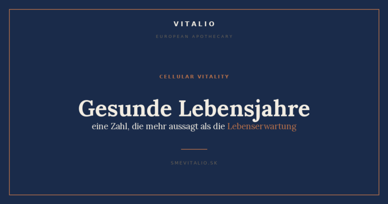 Gesunde Lebensjahre — eine Zahl, die mehr aussagt als die Lebenserwartung