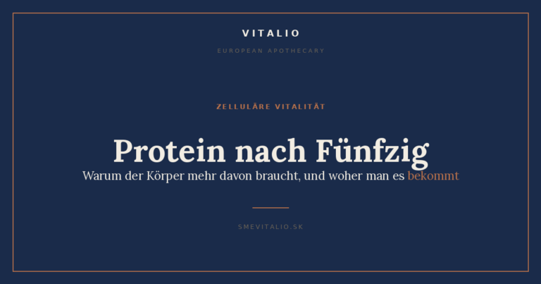 Protein nach Fünfzig: Warum der Körper mehr davon braucht (und woher man es bekommt)