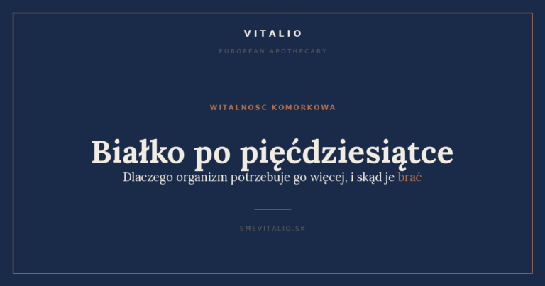 Białko po pięćdziesiątce: dlaczego organizm potrzebuje go więcej (i skąd je brać)