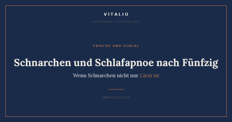 Schnarchen und Schlafapnoe nach Fünfzig: Wenn Schnarchen nicht nur Lärm ist