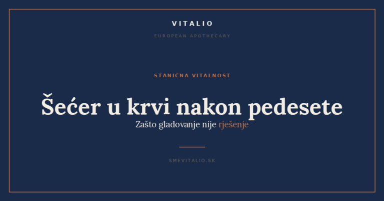 Šećer u krvi nakon pedesete — zašto gladovanje nije rješenje