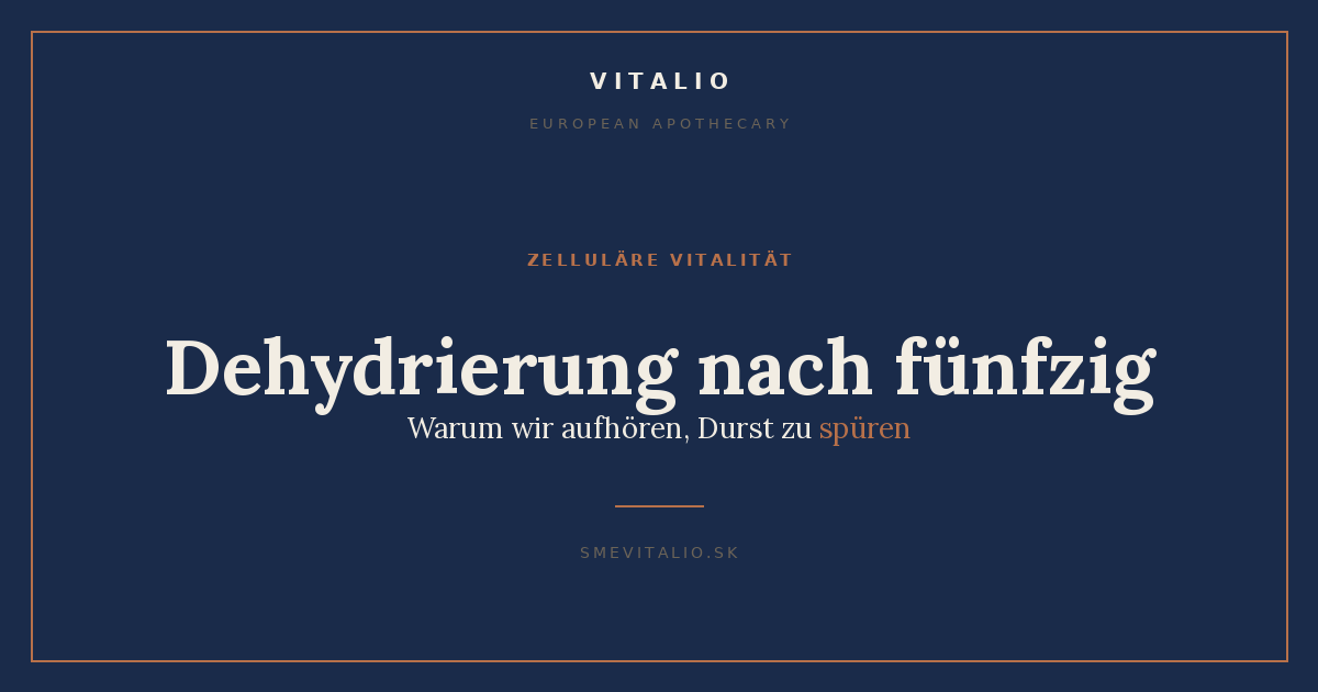 Dehydrierung nach fünfzig — Titelbild