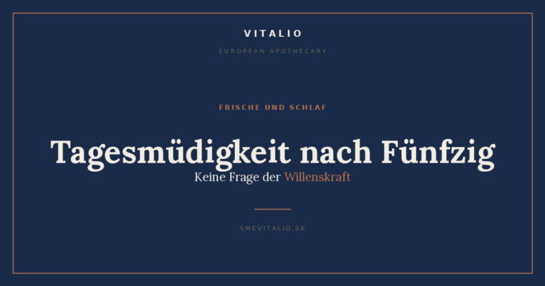 Tagesmüdigkeit nach Fünfzig