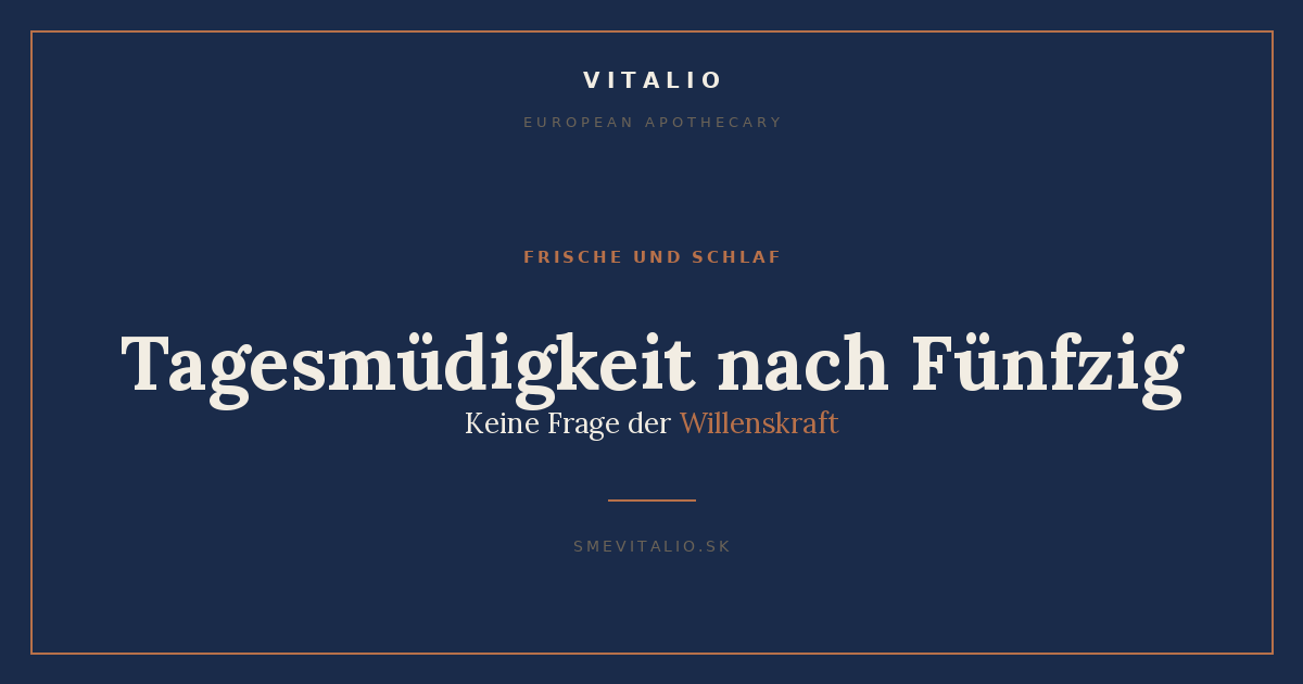 Tagesmüdigkeit nach Fünfzig