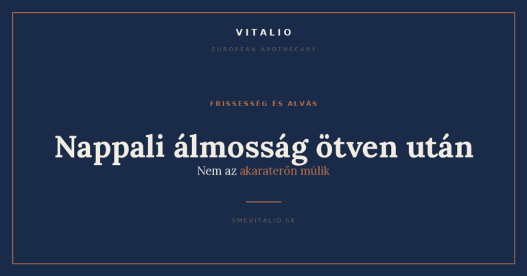 Nappali álmosság ötven után