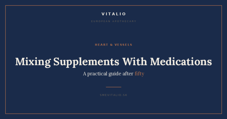 Mixing Supplements With Medications – Sme Vitalio cover image