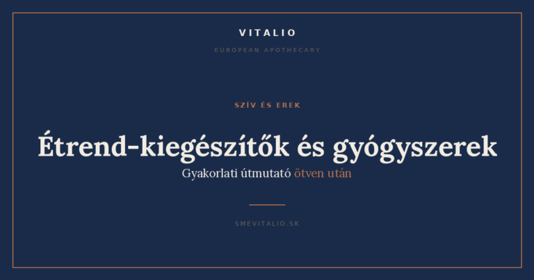 Étrend-kiegészítők és gyógyszerek – Sme Vitalio címlapkép