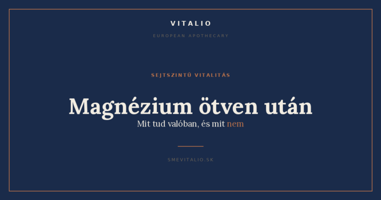 Magnézium ötven után: mit tud valóban, és mit nem