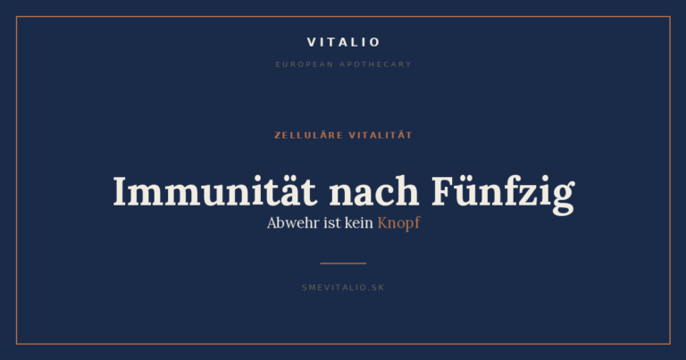 Immunität nach Fünfzig: Abwehr ist kein Knopf