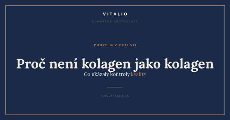 Proč není kolagen jako kolagen