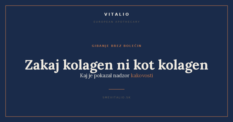 Zakaj kolagen ni kot kolagen