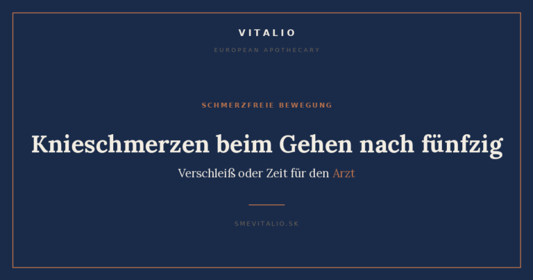 Knieschmerzen beim Gehen nach fünfzig – Sme Vitalio Titelbild