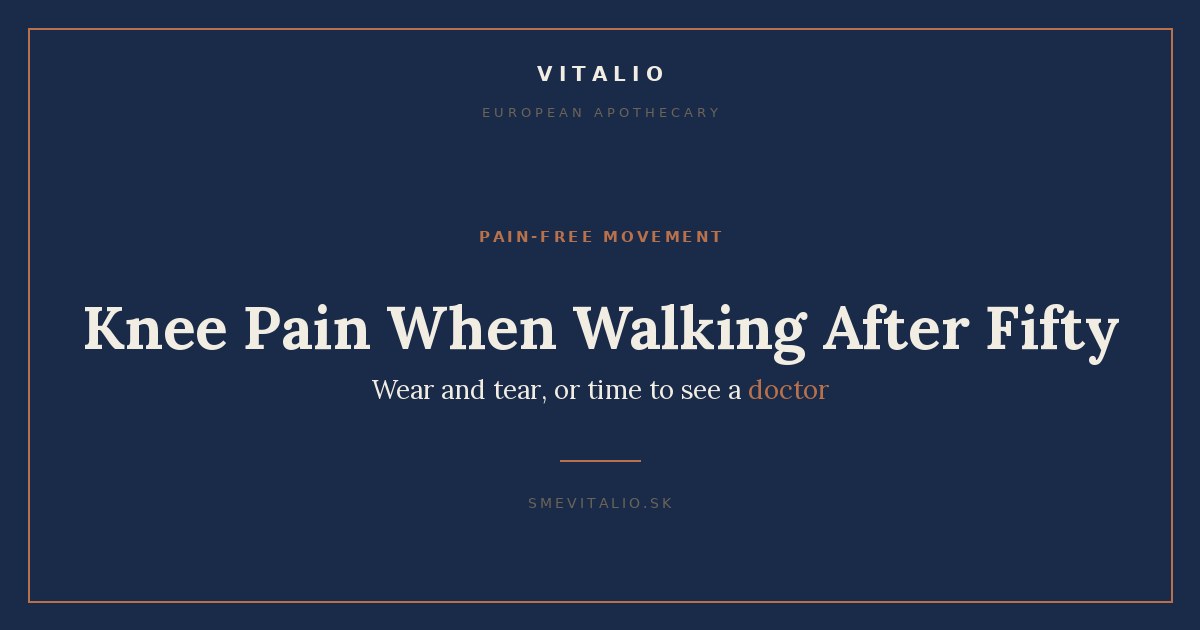 Knee Pain When Walking After Fifty – Sme Vitalio cover image