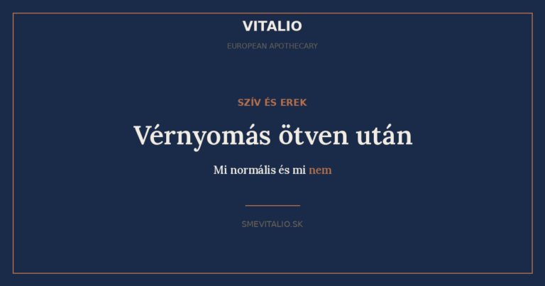 Vérnyomás ötven után – titulná grafika Sme Vitalio