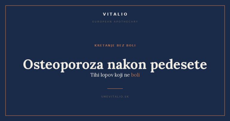 Osteoporoza nakon pedesete: tihi lopov koji ne boli