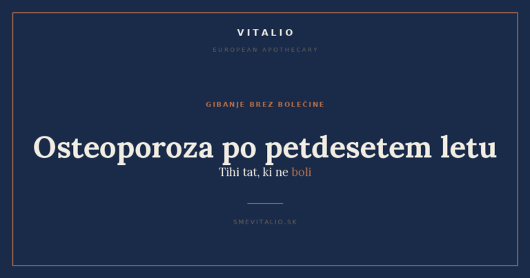 Osteoporoza po petdesetem letu