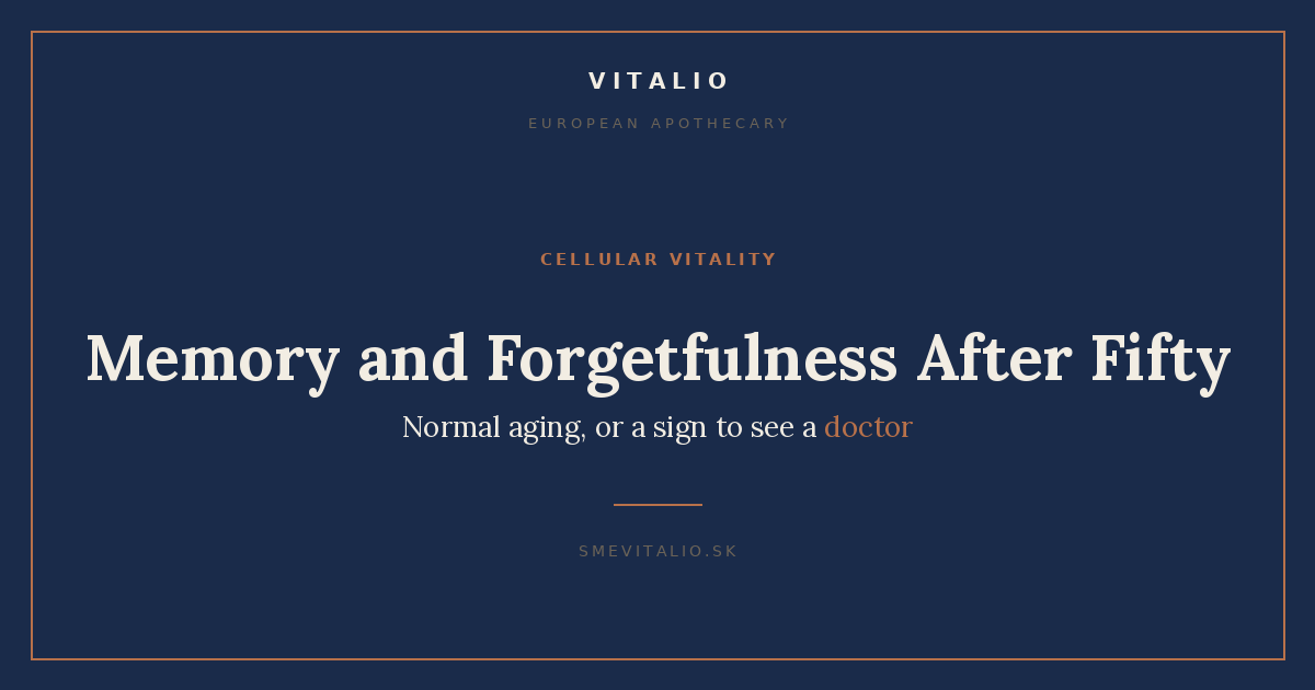 Memory and Forgetfulness After Fifty – Sme Vitalio cover image