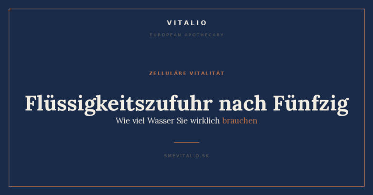 Flüssigkeitszufuhr nach Fünfzig: Wie viel Wasser Sie wirklich brauchen