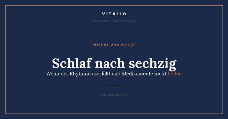 Schlaf nach sechzig — Vitalio Titelbild