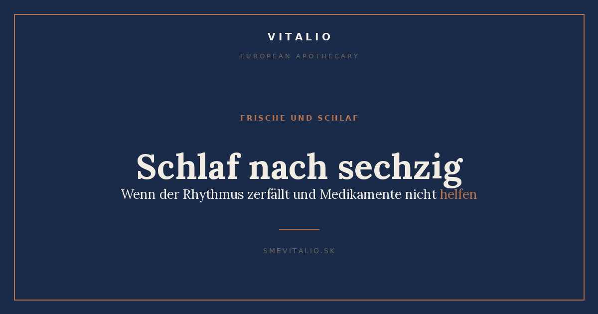 Schlaf nach sechzig — Vitalio Titelbild