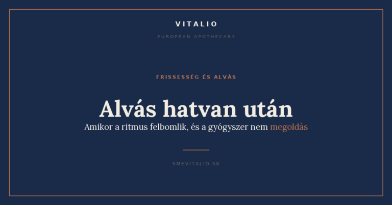 Alvás hatvan után — Vitalio borítókép