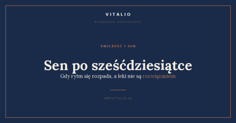 Sen po sześćdziesiątce — okładka Vitalio