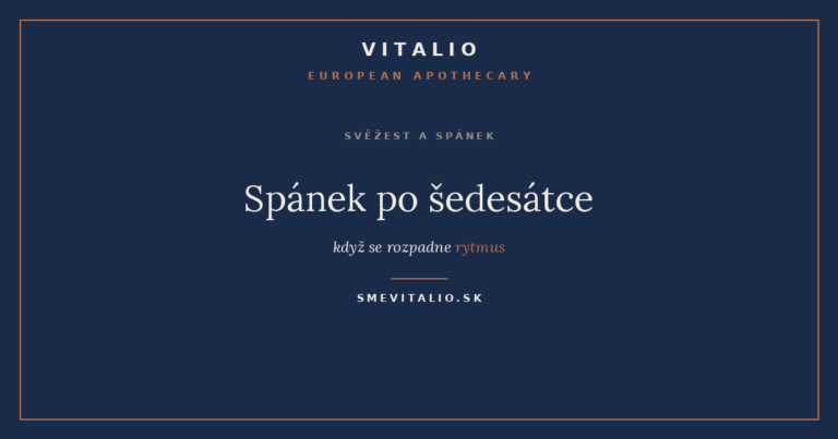 Spánek po šedesátce — když se rytmus rozpadne a léky nejsou řešení
