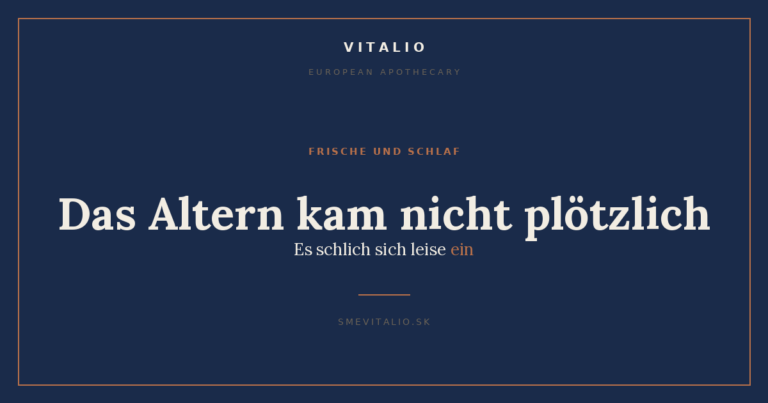 Das Altern kam nicht plötzlich, es schlich sich leise ein — Illustration zum persönlichen Essay