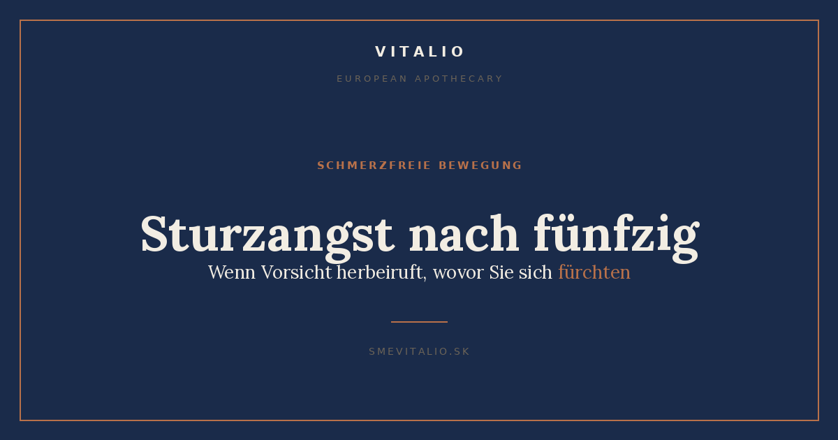 Sturzangst nach fünfzig – Sme Vitalio Titelbild