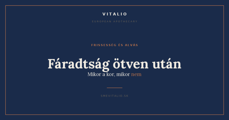 Fáradtság ötven után — mikor normális, és mikor kell orvoshoz fordulni
